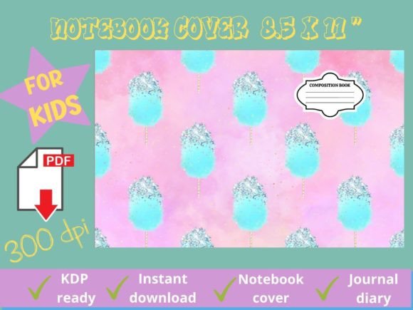 Candy Cane Notebook KDP Cover for Kids: A Festive and Functional Design for All Ages