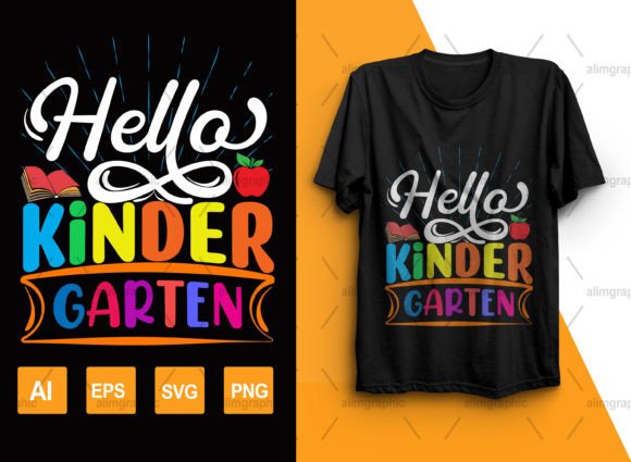 Hello-Kindergarten T-Shirt Design: A Creative Back-to-School Solution