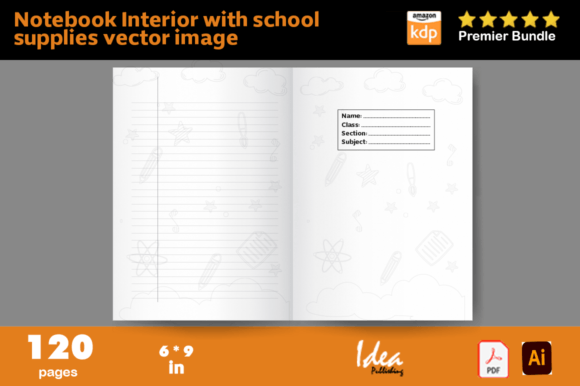 Interior School Supplies Vector Image: A Practical Resource for Creative and Professional Use