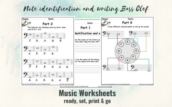 Note Identification Bass Clef Graphic: A Powerful Tool for Music Education